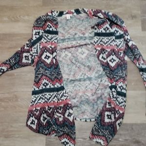 Multicolored tribal cardigan